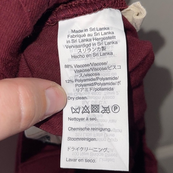 MADEWELL Burgundy Drapey Seamed Track Trousers - Picture 7 of 7